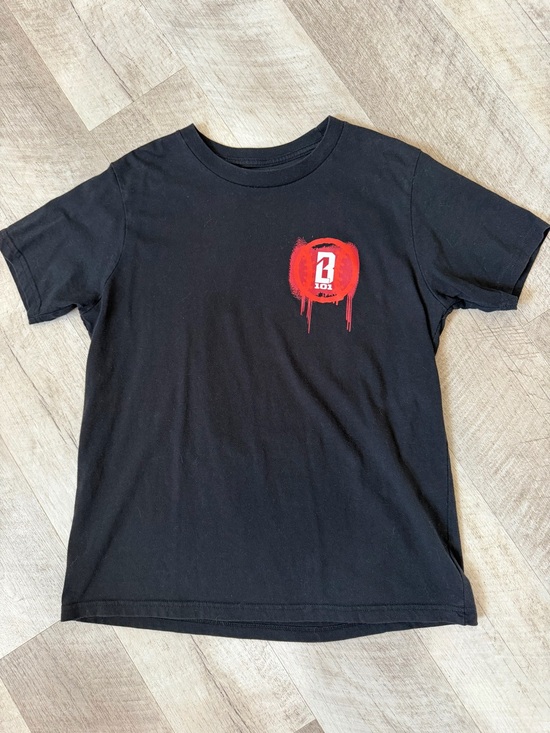 Baseball Lifestyle 101 Other - Kids Black Short Sleeve Tee with Red Emblem